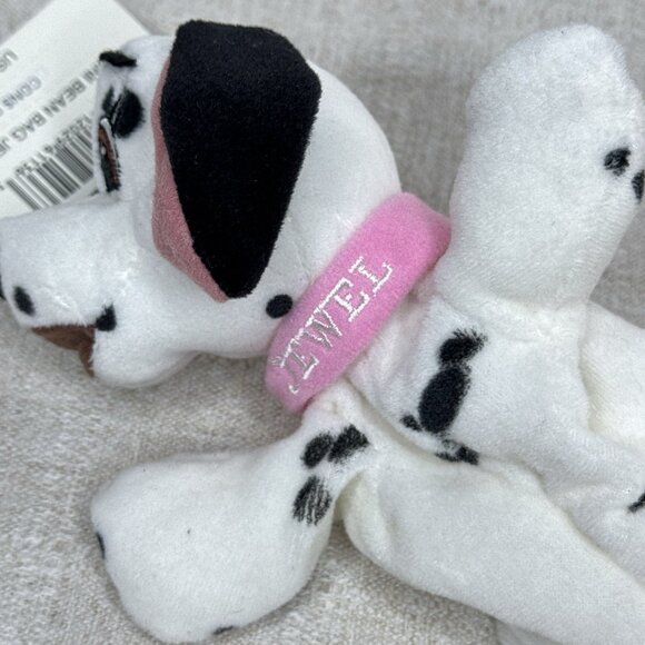 101 Dalmatians Jewel Dog The Disney Store Bean Bag 8" Plush Stuffed Toy - Picture 3 of 5